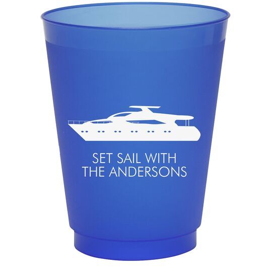 Large Yacht Colored Shatterproof Cups